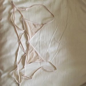 Cross front Mesh Bralette